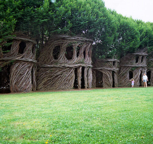 Just Around the Corner by Patrick Dougherty, photo Doyle Dean