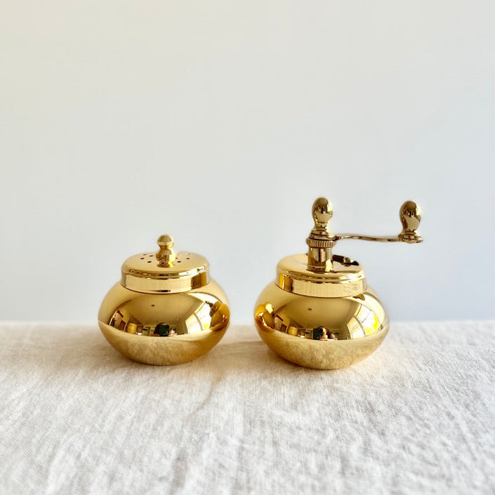 Brass Salt & Pepper Set