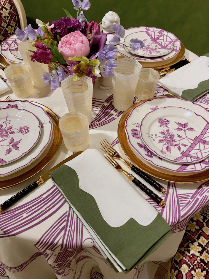 Alex Papachristidis napkins for Moda Operandi