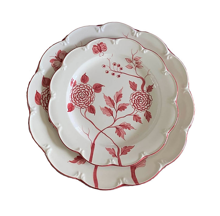 Climbing Peonies Plate - 4 colors