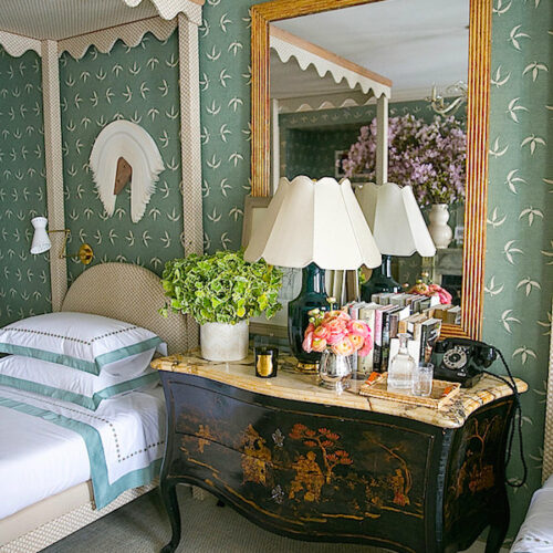 chinoiserie chest in Olasky & Sinsteden Kips Bay guest bedroom