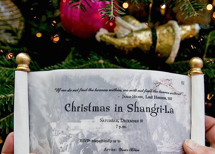 Christmas in Shangri-La invite