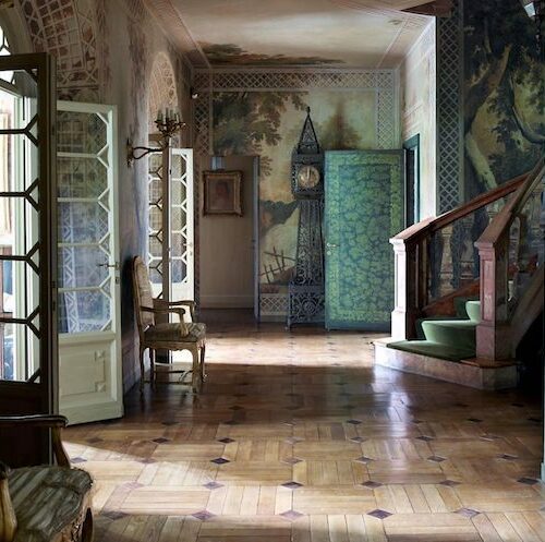 Entry Hall by Studio Peregalli. photo Simon Upton for ELLE DECOR