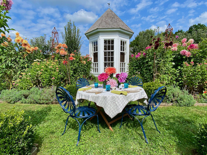 garden lunch at Clove Brook Farm