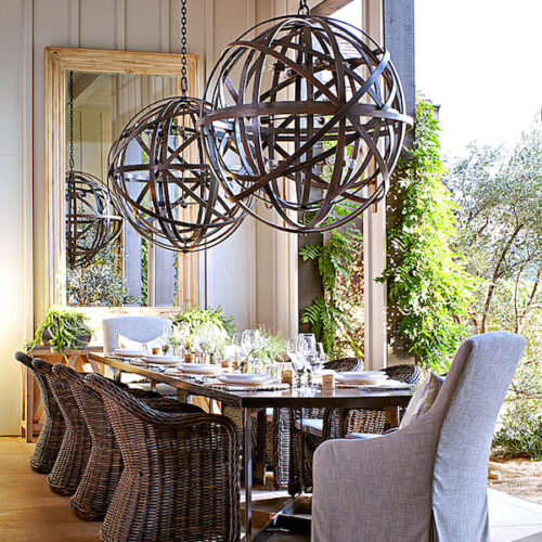 Hillary Thomas Napa Valley dining room, photo by John Merkl for Traditional Home