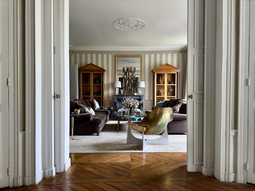 Jamie Creel and Marco Scarani Paris sitting room