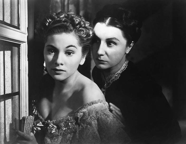 Joan Fontaine and Judith Anderson in Rebecca