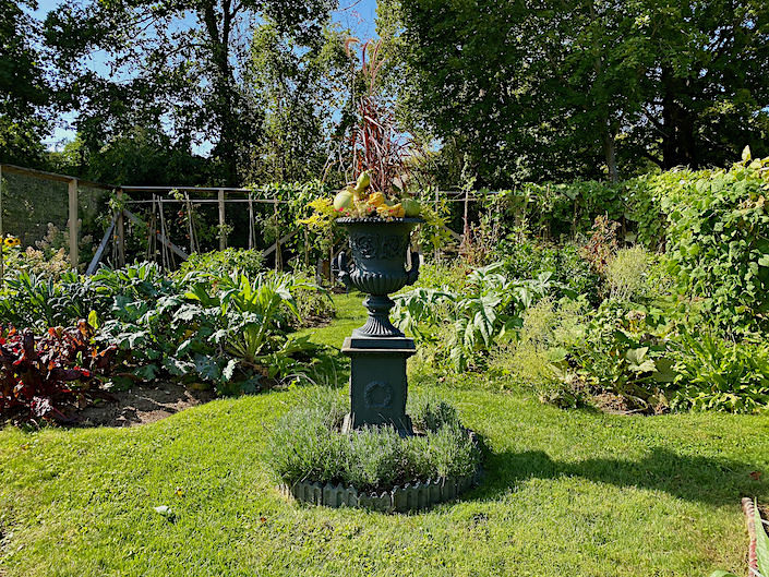 kitchen garden at Clove Brook farm