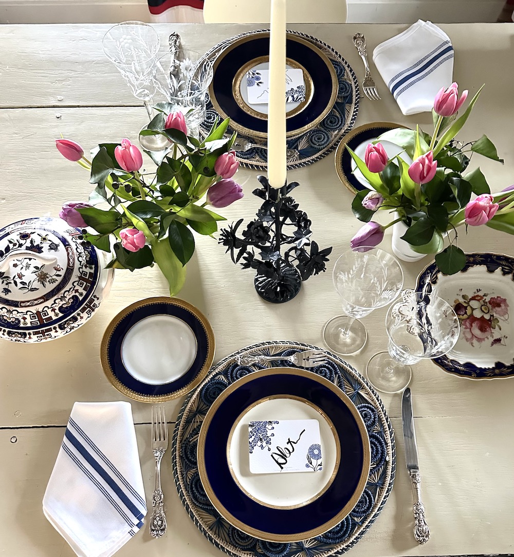 Marian McEvoy table for National Place Card Day