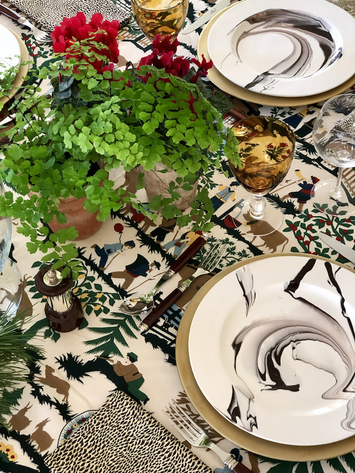 my Christmas table via Quintessence blog