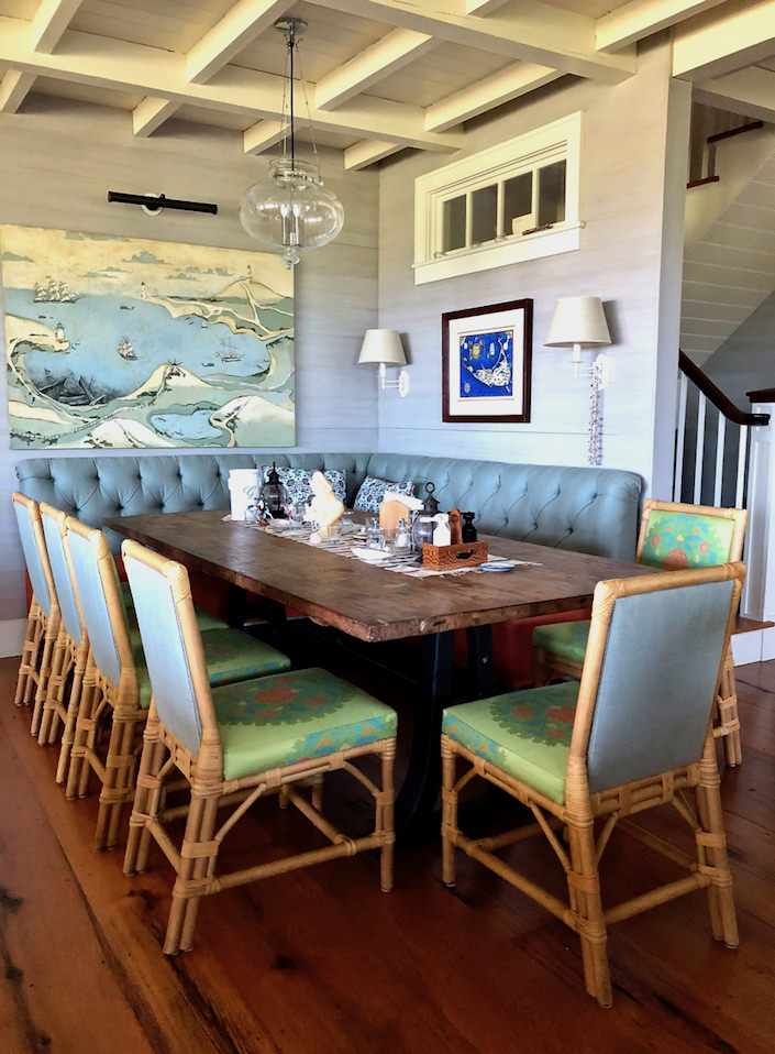 Nantucket house tour dining area