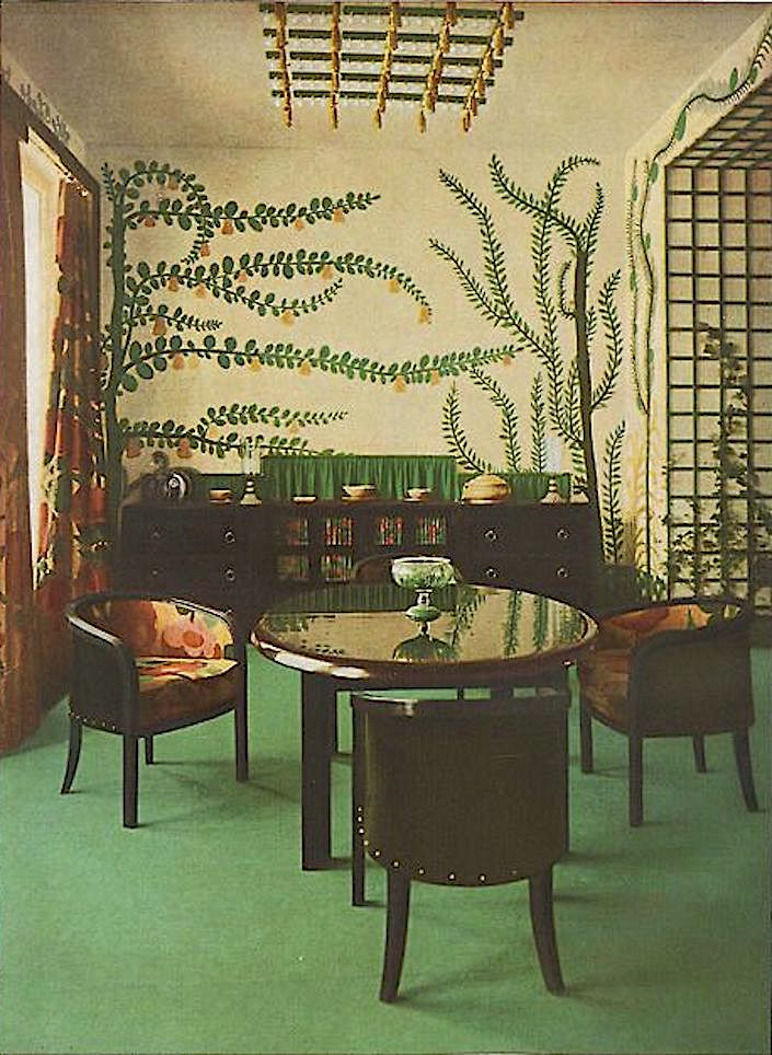 Paul Poiret designed dining room