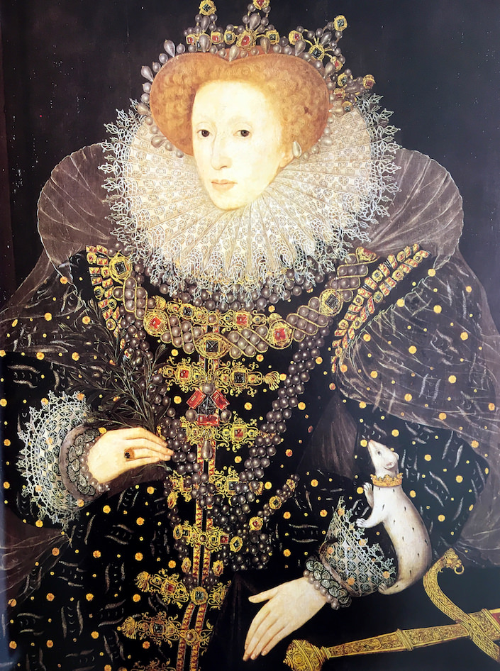 Queen Elizabeth I showing the power of pearls