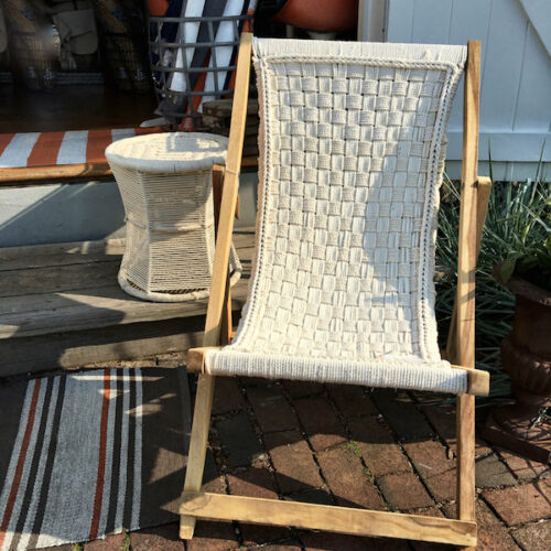 Rope furniture at Space Nantucket