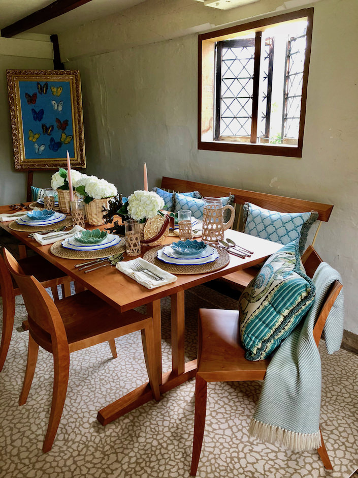 Table in NYSID room at Nantucket Oldest House