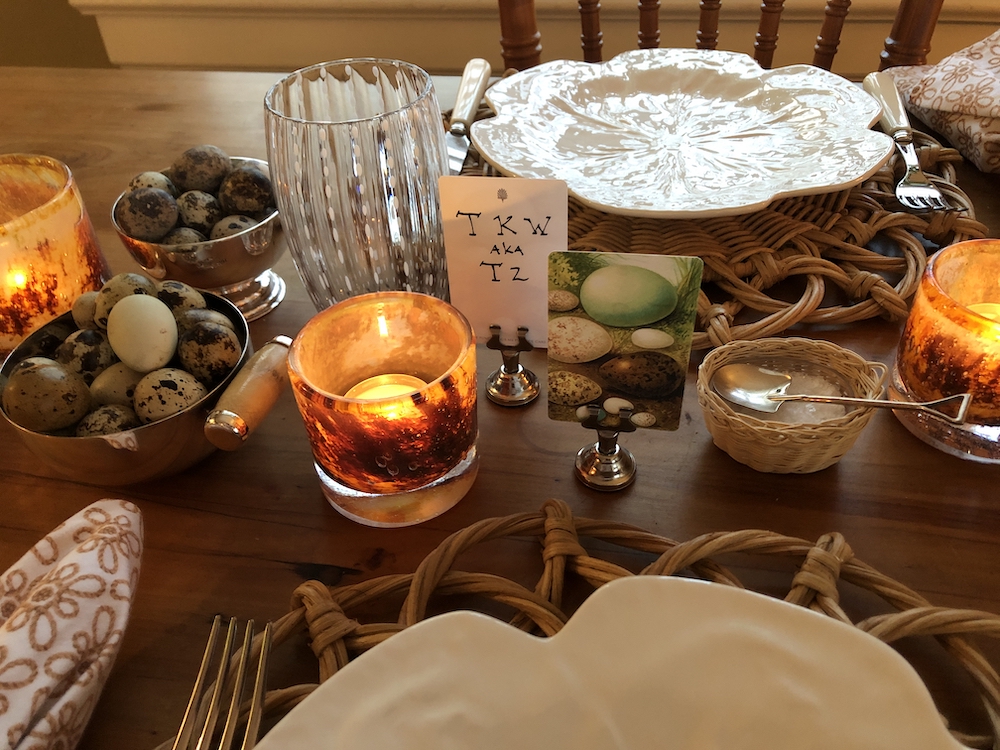 Ted Kennedy Watson table for National Place Card Day