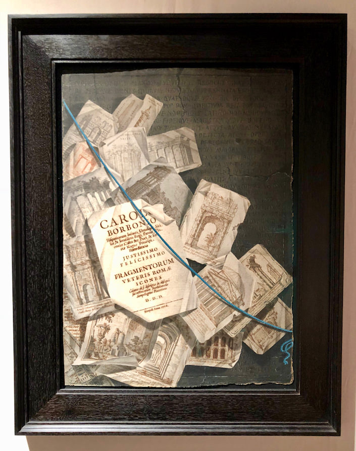 trompe l'oeil painting by Bartolomeo Sampellegrini da Piacenza at Kunstkammer Georg Laue at TEFAF Fall NY 2018