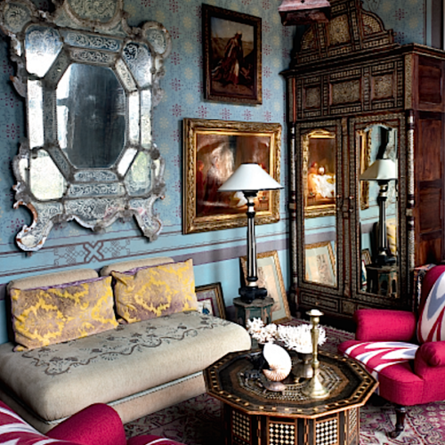 blue room in Ottoman chic