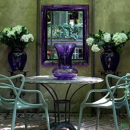 Studio Peregalli Milan townhouse garden, photo by Giorgio Possenti for Casa Vogue